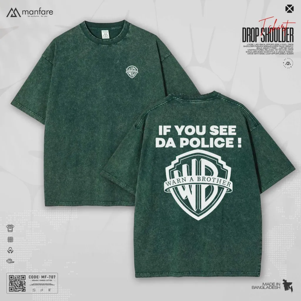 Acid Wash - Most Trendy Drop Shoulder T Shirt | MF-707