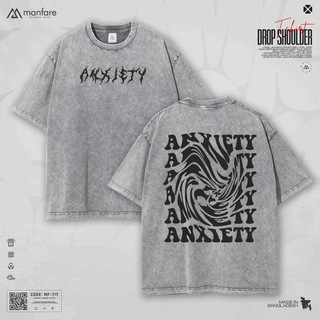 Acid Wash - Most Trendy Drop Shoulder T Shirt | MF-717