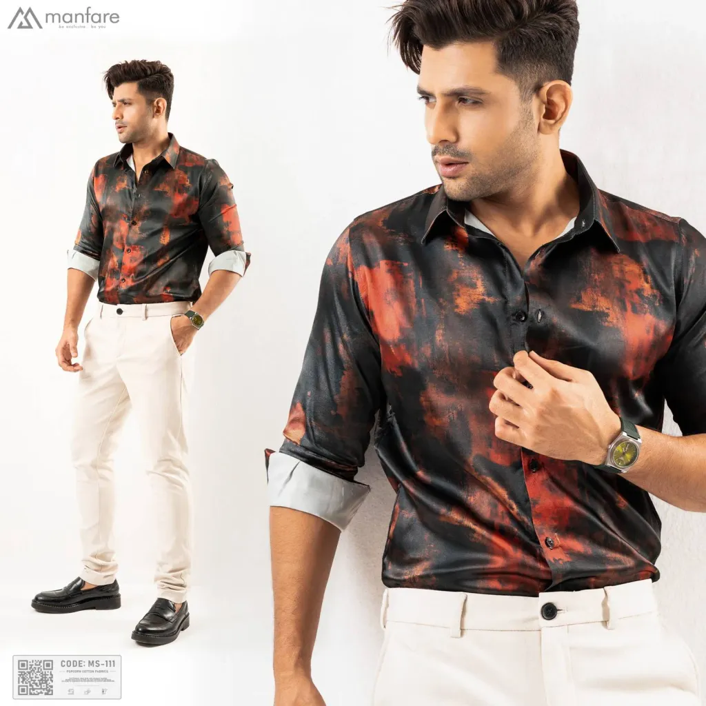 Premium Casual Printed Shirt For Men I MS-111