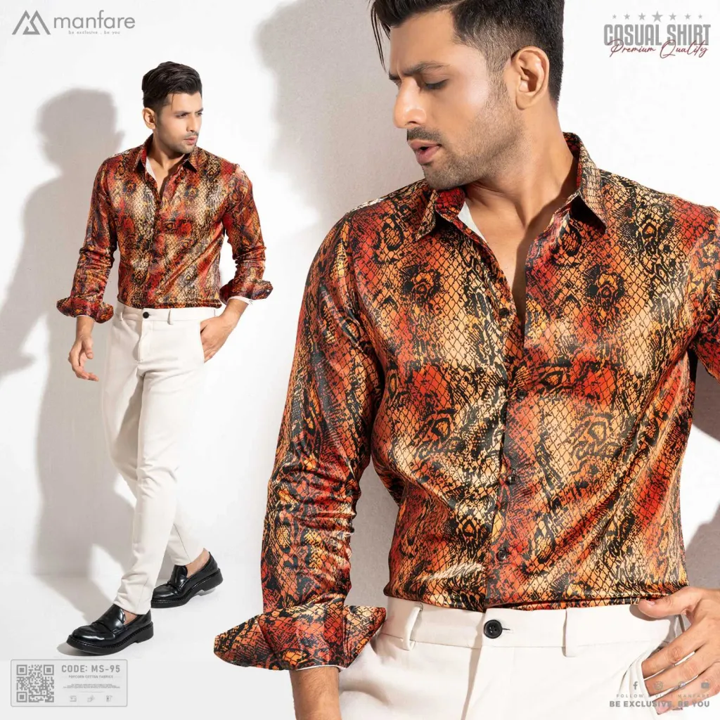 Premium Casual Printed Shirt For Men I MS-95