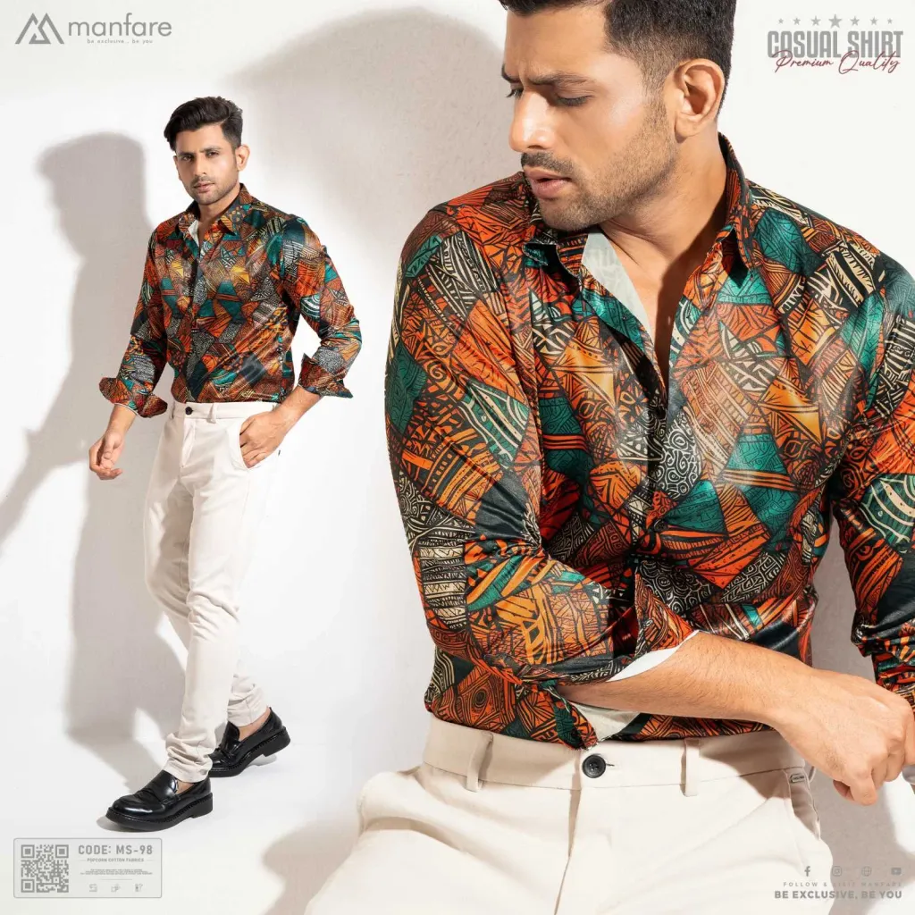 Premium Casual Printed Shirt For Men I MS-98