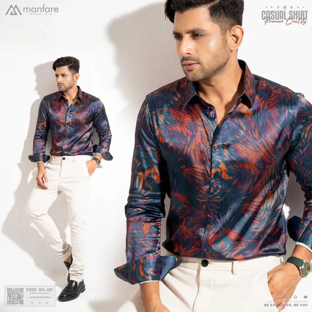 Premium Casual Printed Shirt For Men I MS-101