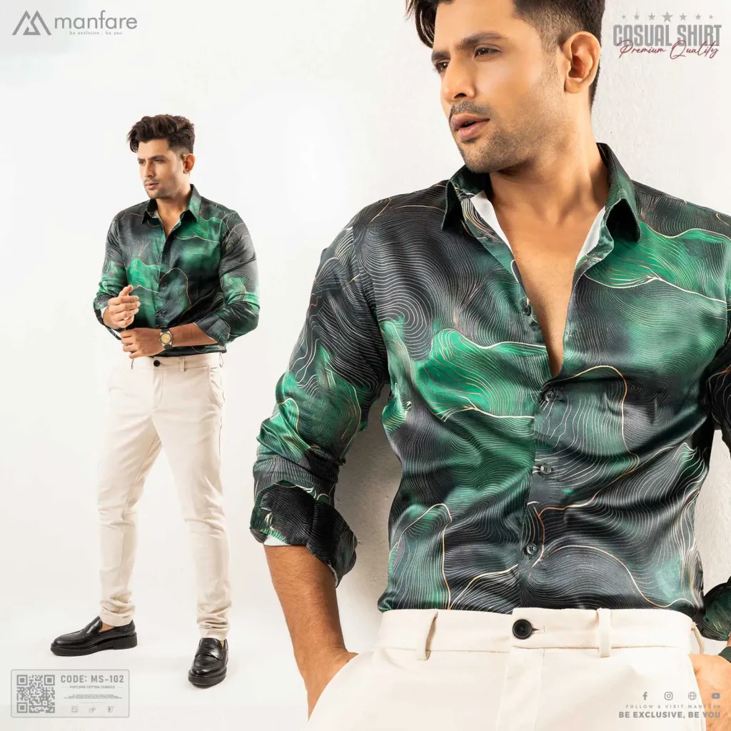 Premium Casual Printed Shirt For Men I MS-102
