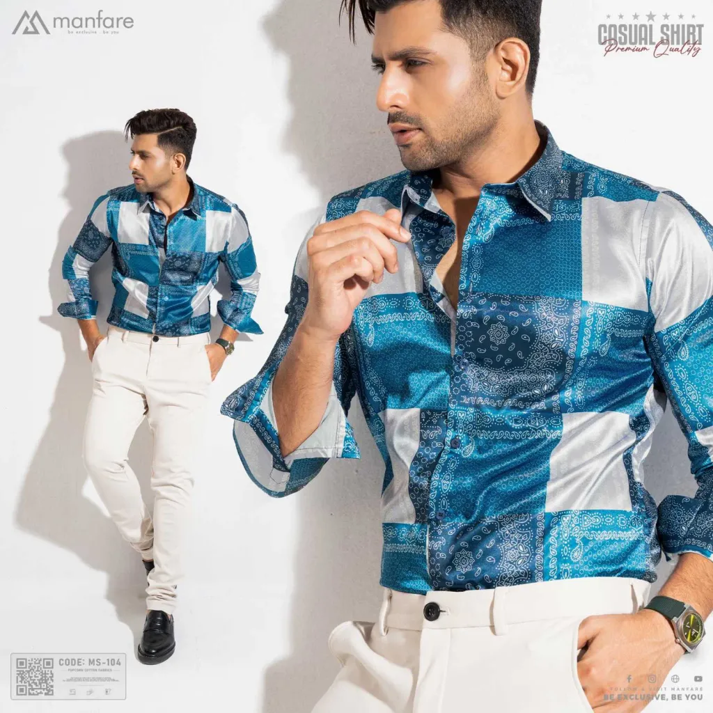Premium Casual Printed Shirt For Men I MS-104