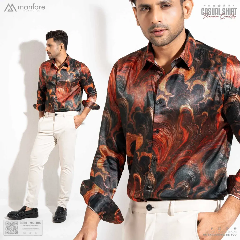 Premium Casual Printed Shirt For Men I MS-105