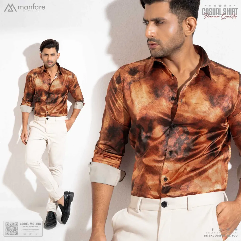 Premium Casual Printed Shirt For Men I MS-108