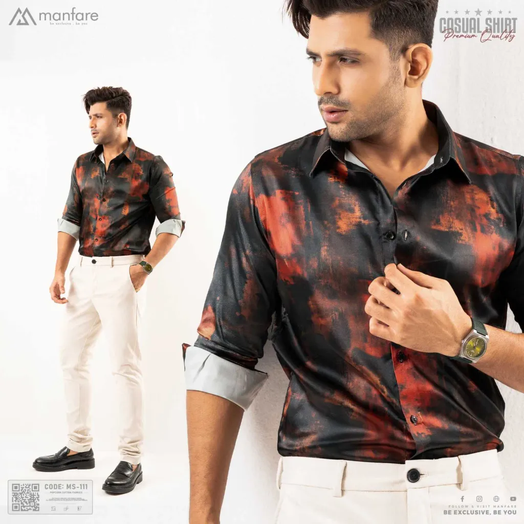 Premium Casual Printed Shirt For Men I MS-111