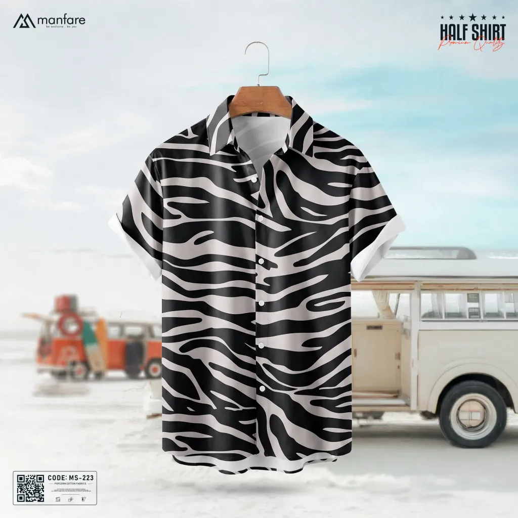 Half Sleeve Printed Casual Shirt For Men | MS-223