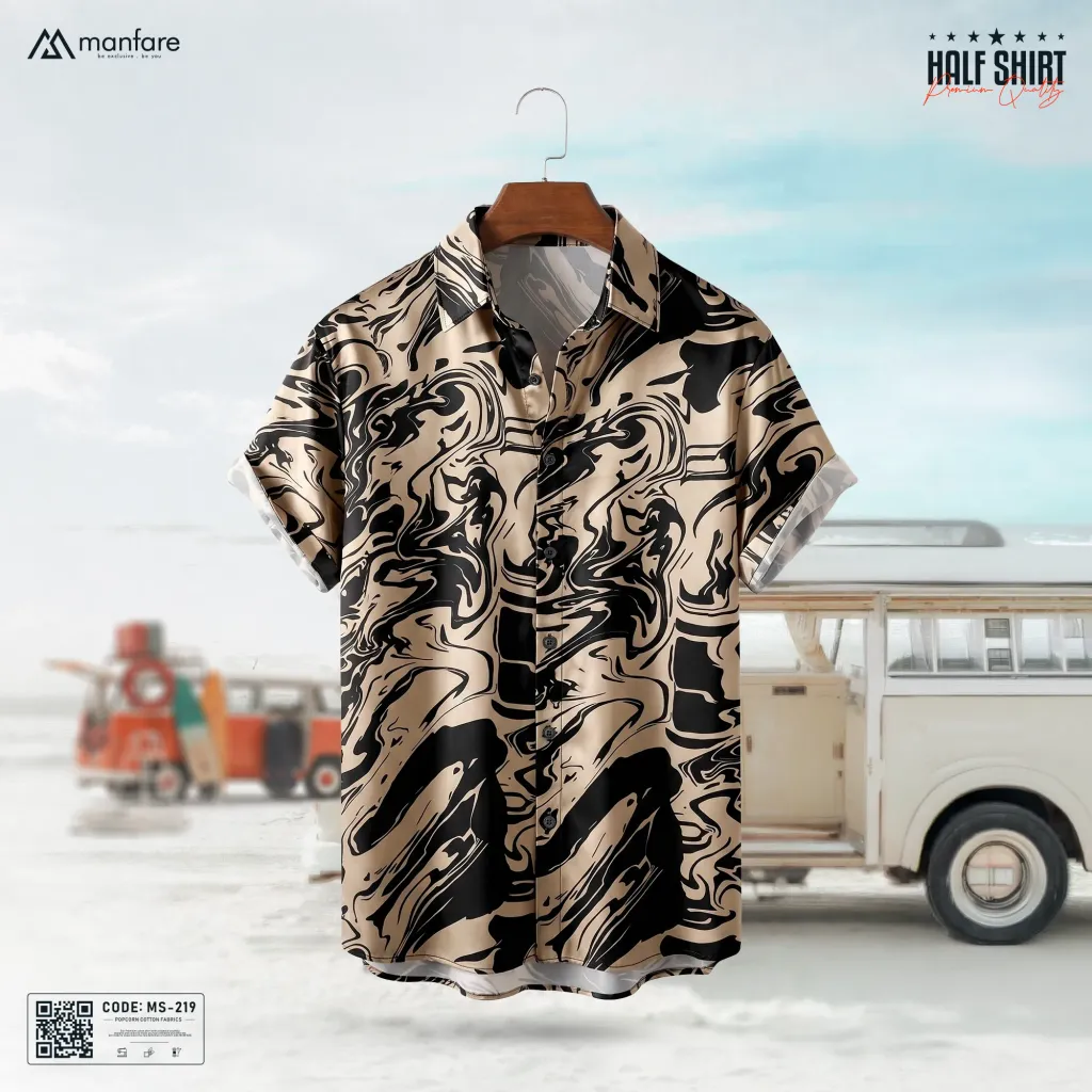 Half Sleeve Printed Casual Shirt For Men | MS-219
