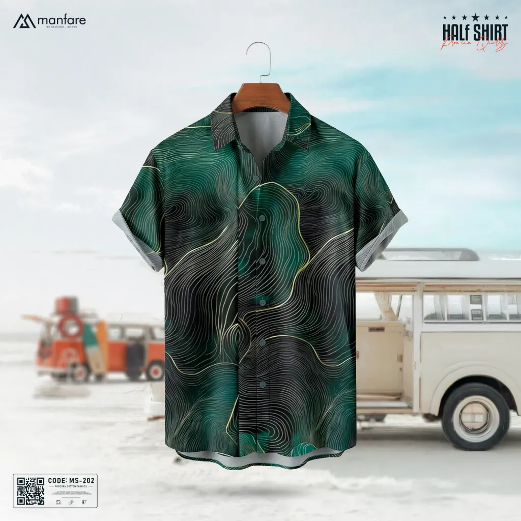 Half Sleeve Printed Casual Shirt For Men | MS-202