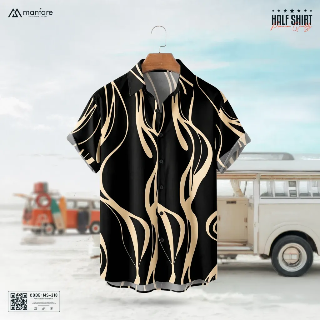 Half Sleeve Printed Casual Shirt For Men | MS-210