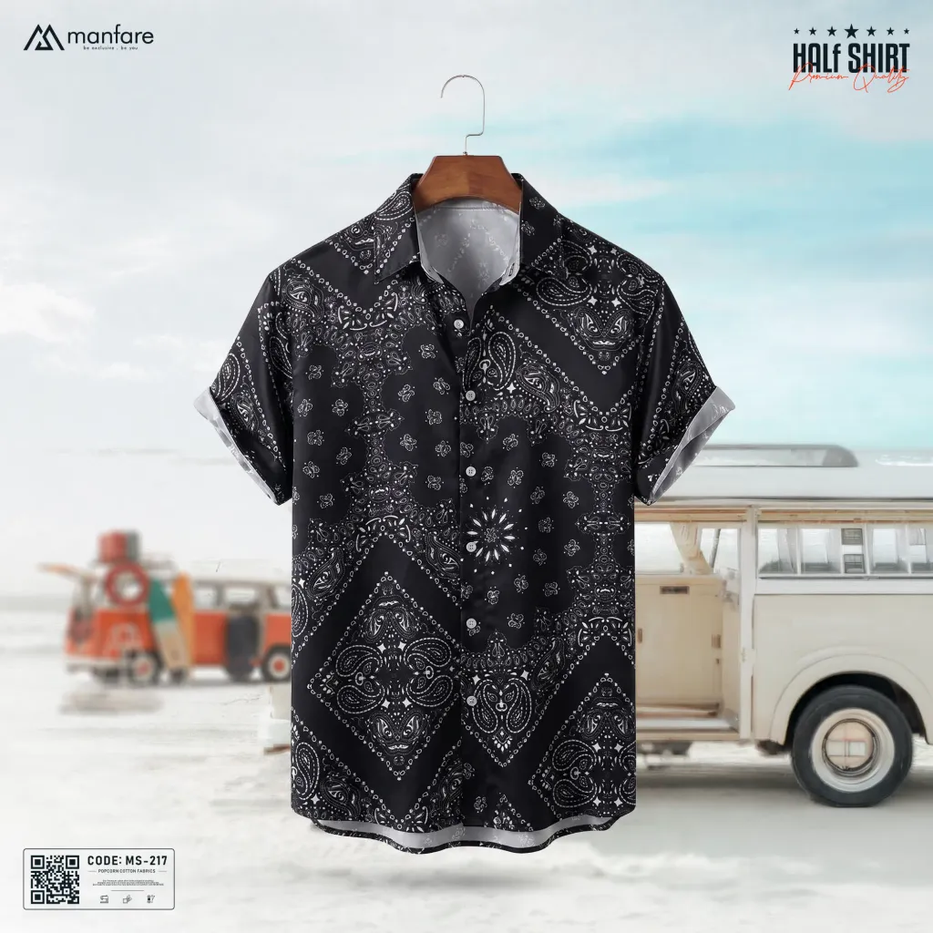 Half Sleeve Printed Casual Shirt For Men | MS-217