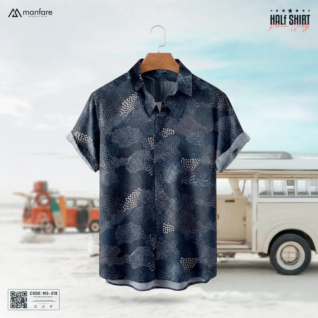 Half Sleeve Printed Casual Shirt For Men | MS-218
