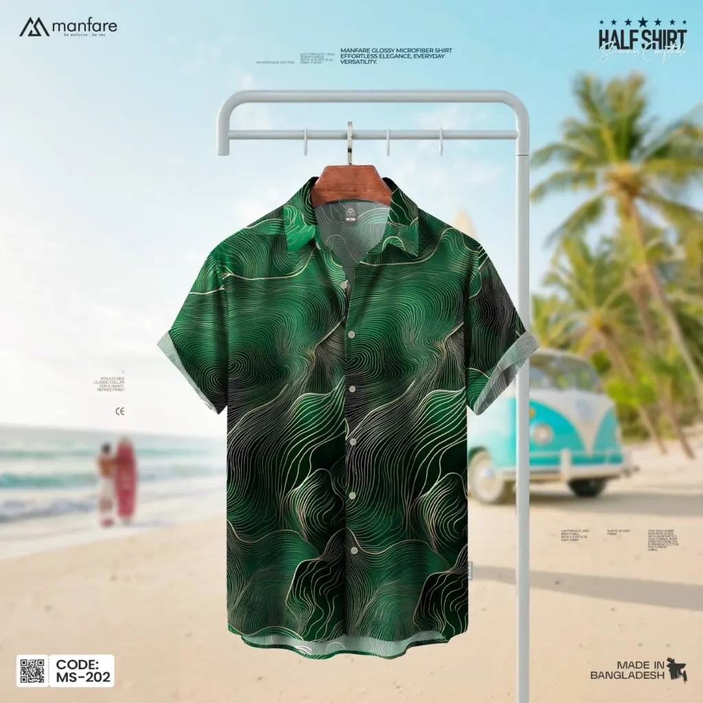 Half Sleeve Printed Casual Shirt For Men | MS-202