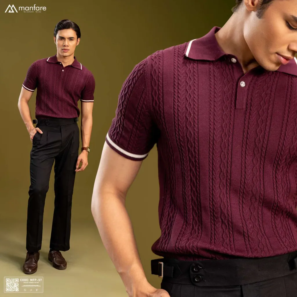Premium Knitted Polo Shirt For Men | MFP-57