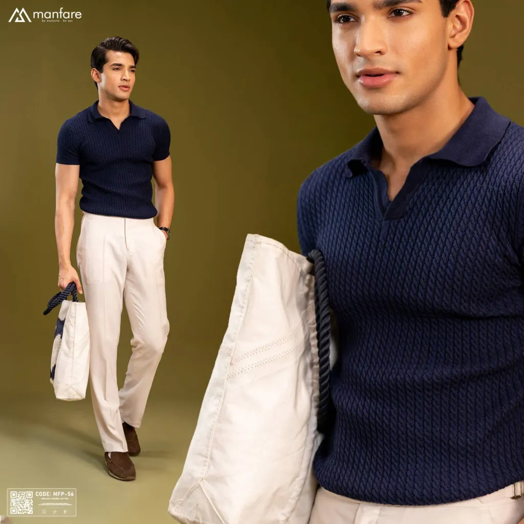 Premium Knitted Polo Shirt For Men | MFP-56