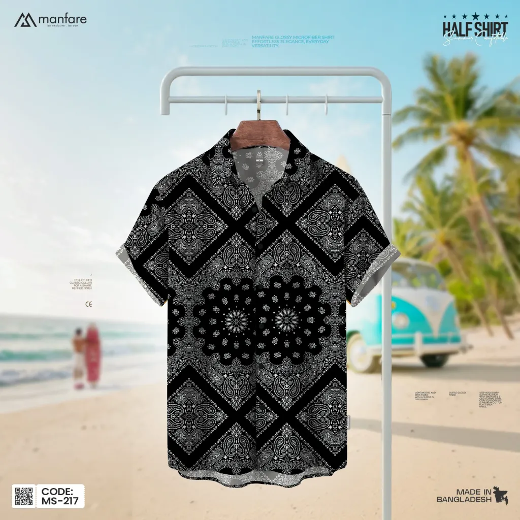 Half Sleeve Printed Casual Shirt For Men | MS-217