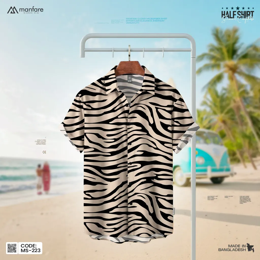 Half Sleeve Printed Casual Shirt For Men | MS-223