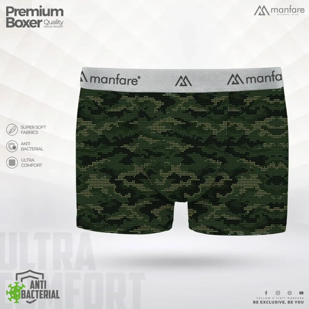 Manfare Ultra Comfort Print Boxer For Men। MBX-14