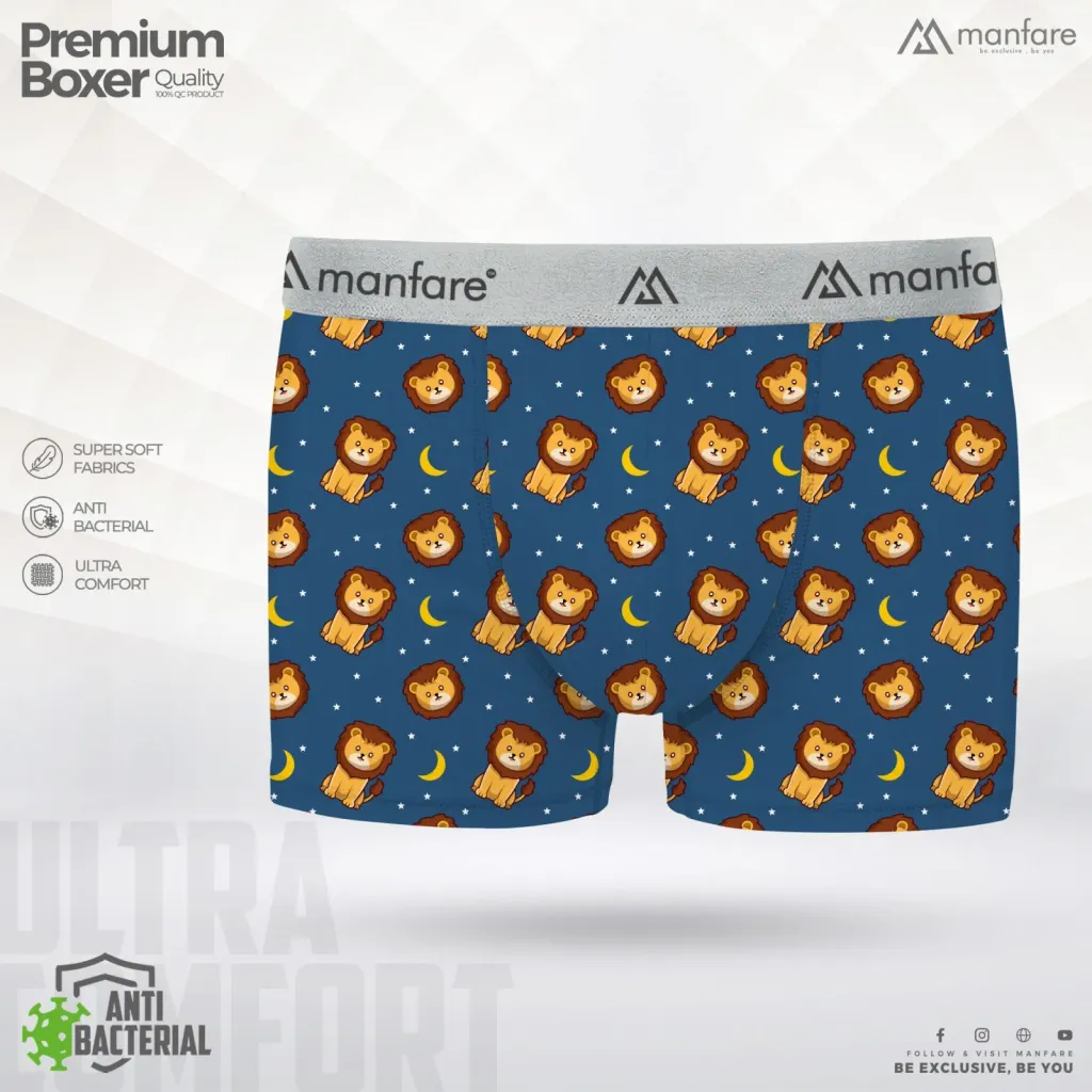 Manfare Ultra Comfort Print Boxer For Men। MBX-30