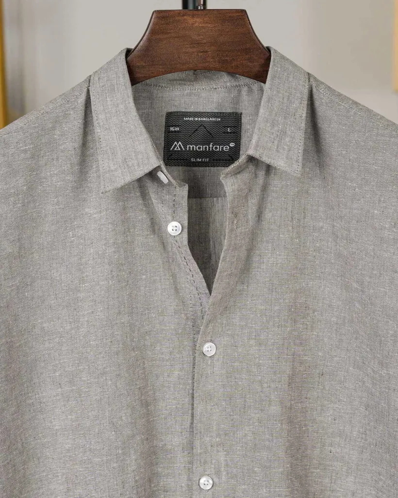 Premium Remi Cotton Shirt | Coffee Grey | MS-251