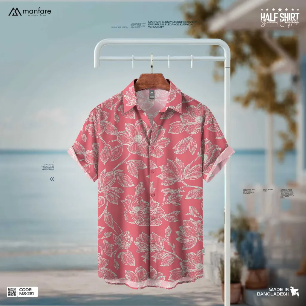 Half Sleeve Printed Casual Shirt For Men | MS-281