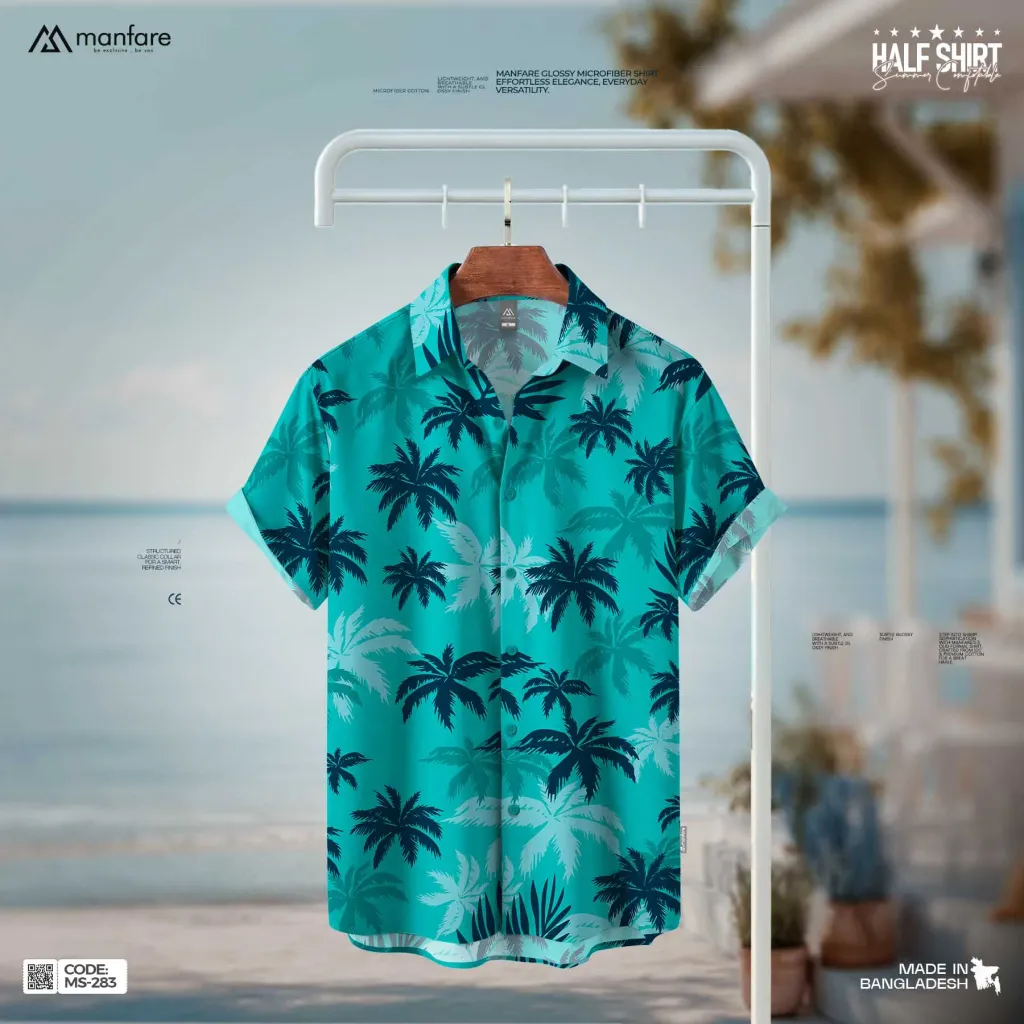 Half Sleeve Printed Casual Shirt For Men | MS-283
