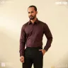 Premium Formal Solid Shirt For Men | Light Coffee | MS-80