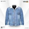 Premium Sherpa Lined Denim Jacket For Men I MFJ-26