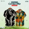 2 Pcs Combo Half Sleeve Printed Casual Shirt For Men | MS-229-C 