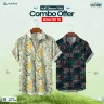 2 Pcs Combo Half Sleeve Printed Casual Shirt For Men | MS-230-C 