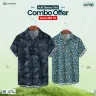 2 Pcs Combo Half Sleeve Printed Casual Shirt For Men | MS-236-C 