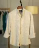 Brown and Off White Old Money Striped Shirt | MS-246