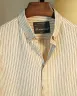 Brown and Off White Old Money Striped Shirt | MS-246