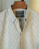 Faded Olive and White Remi Old Money Striped Shirt | MS-245