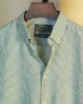 Mint and Grey Remi Cotton Old Money Striped Shirt | MS-233