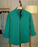 Teal Duel Tone Old Money Striped Shirt | MS-232