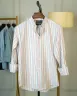 Multicolor Remi Cotton Old Money Striped Shirt | MS-229