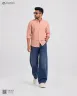 Dark Brown and White Remi Cotton Old Money Striped Shirt | MS-231