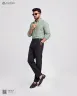 Mint and Grey Remi Cotton Old Money Striped Shirt | MS-233