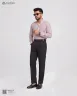 Pink White and Ash Remi Cotton Old Money Striped Shirt | MS-235