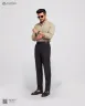 Olive Duel Tone Old Money Striped Shirt | MS-236