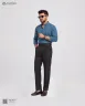Blue Duel Tone Old Money Striped Shirt | MS-244