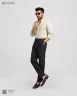 Off White and Green Old Money Striped Shirt | MS-248