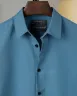 Slate Blue Duel Tone Old Money Striped Shirt | MS-257