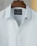 Sky blue and White Old Money Striped Shirt | MS-259
