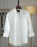 White Old Money Striped Shirt | MS-265