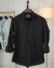 Black Old Money Striped Shirt | MS-276