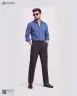 Blue Duel Tone Old Money Striped Shirt | MS-273