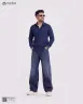 Navy Blue Old Money Striped Shirt | MS-269